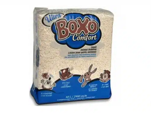 Ultra Boxo Comfort smådyrsbeddingen, 40L pakke, ideel til gnavere og mindre kæledyr, fremragende absorbering og kontrol af lugt, sikkert og komfortabelt.