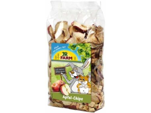 Jrfarm apfel-chips til gnavere og mindre kæledyr, sund og velsmagende snack med højt indhold af vitaminer. Ideel til berigelse af kost og aktivitetsniveau. | gnavernes univers