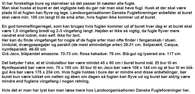 Fugle vejledning 