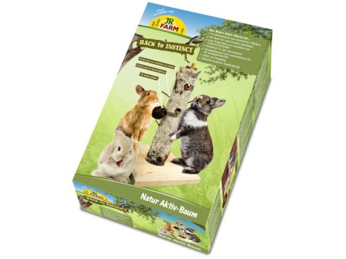 Natur Aktiv-Baum fra JR FARM, et aktivitetslegetøj til gnavere, der stimulerer naturlig adfærd. Perfekt til hamstere, kaniner og andre små kæledyr. Ideelt til leg og mental aktivering.