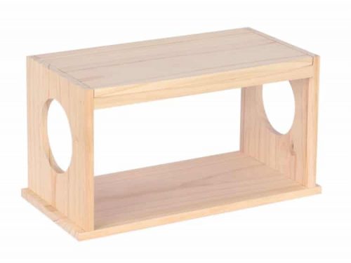 Sandbad i træ til Guldhamster & Degu uden sand