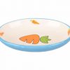 210185 feeding bowl small animal ozzy ceramic oval blue 12,5x9x2,5cm | gnavernes univers