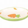 210187 feeding bowl small animal ozzy ceramic oval green 12,5x9x2,5cm | gnavernes univers