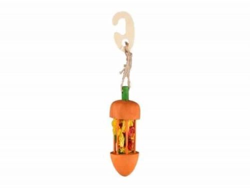 210250 SAT WARIS HANGER CARROT ORANGE + LOOFAH DIA. 4,5x23CM