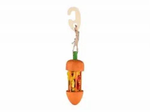 210250 SAT WARIS HANGER CARROT ORANGE + LOOFAH DIA. 4,5x23CM
