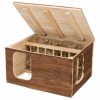 Trixie natural living hilke med hay manger 40 x 23 x 32 cm åben | gnavernes univers