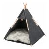 Tx36275 - trixie tipi kattehule felt 55×65×55 cm anthracite | gnavernes univers