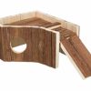 Hedwig hus med loft terrace hamster bark træ 30x14x26 cm | gnavernes univers