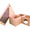 Getzoo luna hjørnehus med skifertag 31x31x13 cm | gnavernes univers