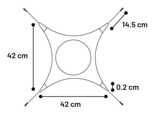 208202 - ferret hammock fleece mål | gnavernes univers