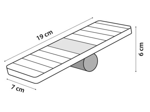 210176 - sat tinta seesaw 19x7x6cm mål | gnavernes univers