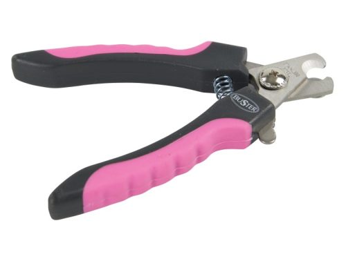 Buster klosaks til gnavere med ergonomiske håndtag i sort og pink, ideel til klipning af kløer på mindre kæledyr.