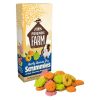 Gerty guinea pig scrummies fra tiny friends farm, farverige snacks med æble, jordbær, aprikos og spinat til gnavere. Pakken indeholder lækre, formede godbidder, der er perfekte som en belønning eller supplement til fodringen. | gnavernes univers
