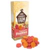 Russel rabbit fruities fra tiny friends farm med smag af kirsebær og abrikos, velegnede snacks til gnavere. Pakken indeholder farverige snacks formet som frugter, perfekte til at forkæle dit kæledyr. | gnavernes univers
