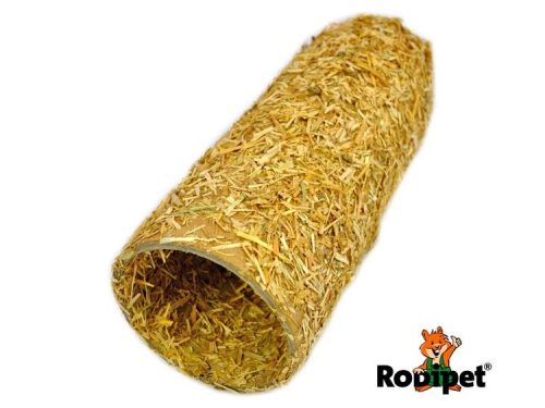 Kartonrør med halmbelægning fra Rodipet, ideelt til gnavere som hamster og mus. Perfekt til leg, skjul og aktivering.