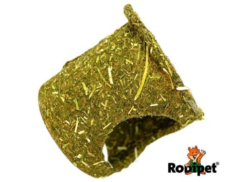 Husly i hø til gnavere fra Rodipet, ideelt til små kæledyr som hamstere og mus, fremmer naturlig adfærd og sikrer et sikkert opholdssted.