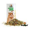 Økologisk teddy hamsterfoder fra rodipet, specielt designet til seniorhamstere med en blanding af sundt plantemateriale og næringsrige ingredienser, præsenteret i en bæredygtig konserves. | gnavernes univers