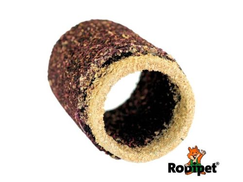 Korkrør til gnavere fra Rodipet, ideelt til leg og skjul for hamstere og andre små kæledyr. Dette produkt fremmer naturlig adfærd og giver underholdning.
