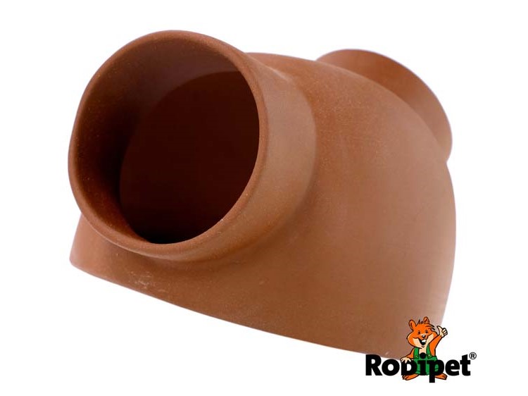25470 - rodipet® easyclean terra keramik kubel 1 | gnavernes univers Gnaverhul i robust materiale fra rodipet, ideelt til små kæledyr som hamstere og muse, der søger tryghed og skjulesteder. | gnavernes univers