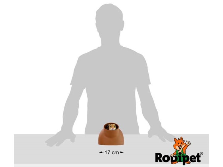 25470 - rodipet® easyclean terra keramik kubel 8 | gnavernes univers Skål til gnavere fra rodipet, 17 cm i diameter, ideel til mad eller vand. Perfekt til hamstere og andre små kæledyr. | gnavernes univers