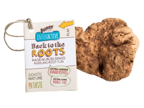 Naturligt gnaverlegetøj fra bunny interactive, back to the roots, ideelt til nibblesjov for små kæledyr. 100% naturlige materialer sikrer sikker leg og sund tandpleje. | gnavernes univers
