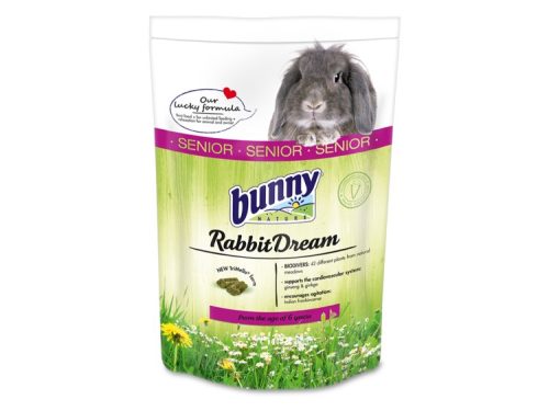 Bunny nature rabbitdream foder til senior kaniner, beriget med 22 forskellige planter fra naturlige enge, der støtter hjerte-kar-systemet og fremmer en sund fordøjelse. Velegnet til kaniner fra 6 år og op. | gnavernes univers