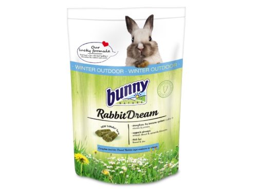 Bunny nature rabbitdream foder til kaniner, specielt designet til vinterbrug, beriget med vitaminer og proteiner for at styrke immunforsvaret og støtte sundheden. | gnavernes univers