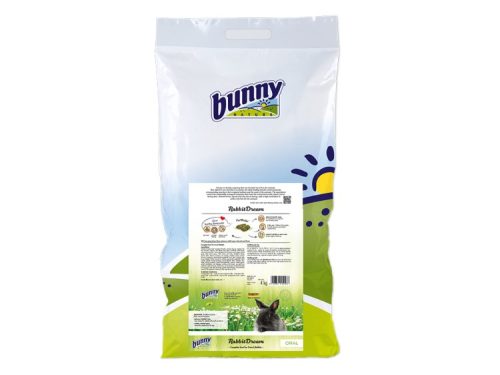 Bunny rabbitdream foder til kaniner i 1 kg pose, ideelt til sund ernæring og trivsel for gnavere. | gnavernes univers