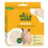 Milla More Nestpads til gnavere, 8 præpakkede redepuder lavet af 100% naturlige materialer, støvfri og komposterbare, ideelle til at skabe et komfortabelt hjem for dit kæledyr.