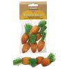 Legesæt med trægrøntsager fra rosewood, designet til at underholde kaniner, marsvin og andre små kæledyr. Boredom breaker woodies play carrots hjælper med at holde dit kæledyr aktivt og stimuleret. | gnavernes univers