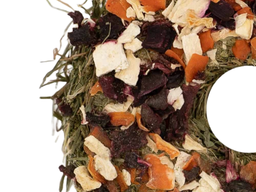 Naturlig snack til gnavere med tørrede grøntsager og urter, ideel til at stimulere gnaveres nysgerrighed og aktivitetsniveau. Perfekt til hamstere, kaniner og andre små kæledyr. | gnavernes univers