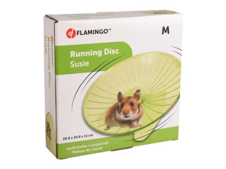 210194 - flamingo løbehjul suzie Ø20. 8 cm 2 | gnavernes univers Flamingo running disc susie til gnavere, størrelse m, 20. 8 x 20. 8 x 11 cm, ideel til at holde dit kæledyr aktiv og underholdt. | gnavernes univers