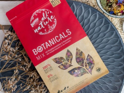 Bunny nature botanicals mix til gnavere, 100% naturlig blanding uden korn, perfekt til at berige kosten for små kæledyr. | gnavernes univers