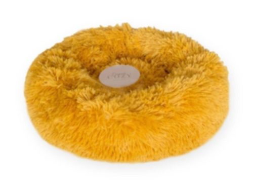 Blød og hyggelig hule i gul farve til gnavere, ideel til at skabe en tryg og komfortabel soveplads. Perfekt til hamstere, mus og andre små kæledyr.