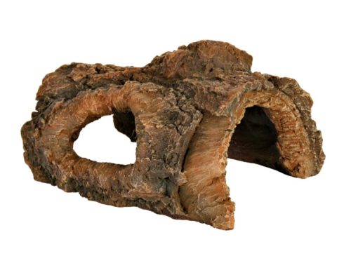Naturlig hule til gnavere, perfekt til skjul og leg. Fremstillet i holdbart materiale med realistisk træudseende, ideel til hamstere, mus og andre små kæledyr.